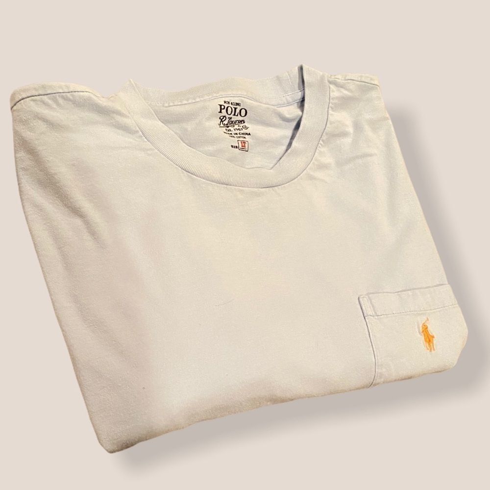 Polo Ralph Lauren Light Blue Sz Large Tall T-Shirt